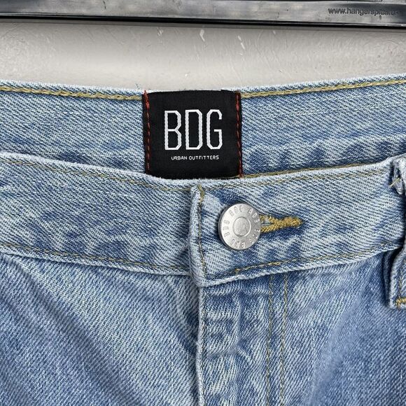 Urban Outfitters BDG Jeans Womens 29 Straight Wide-Leg Denim Light-Wash - Picture 3 of 9